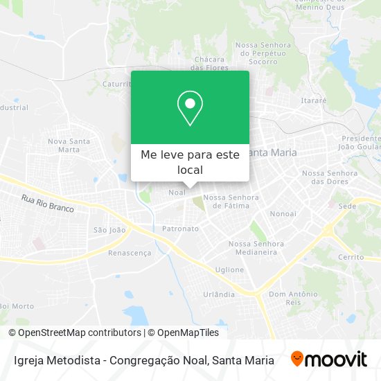 Igreja Metodista - Congregação Noal mapa