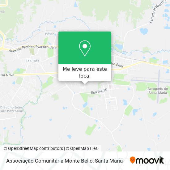 Associação Comunitária Monte Bello mapa
