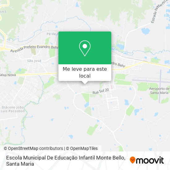 Escola Municipal De Educação Infantil Monte Bello mapa