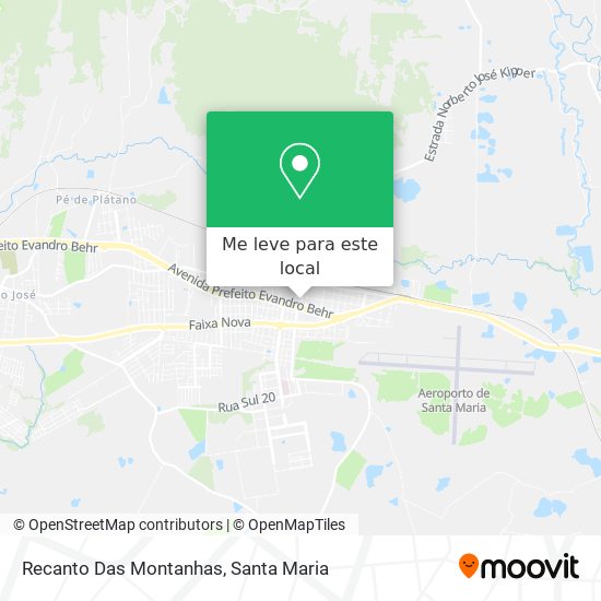 Recanto Das Montanhas mapa