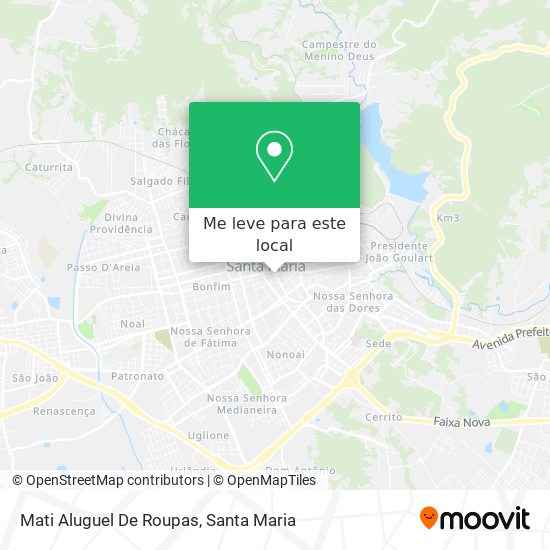 Mati Aluguel De Roupas mapa