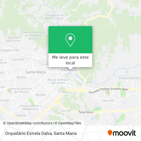 Orquidário Estrela Dalva mapa
