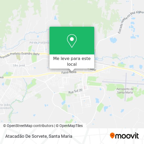 Atacadão De Sorvete mapa