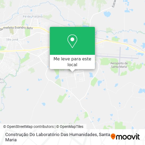 Construção Do Laboratório Das Humanidades mapa