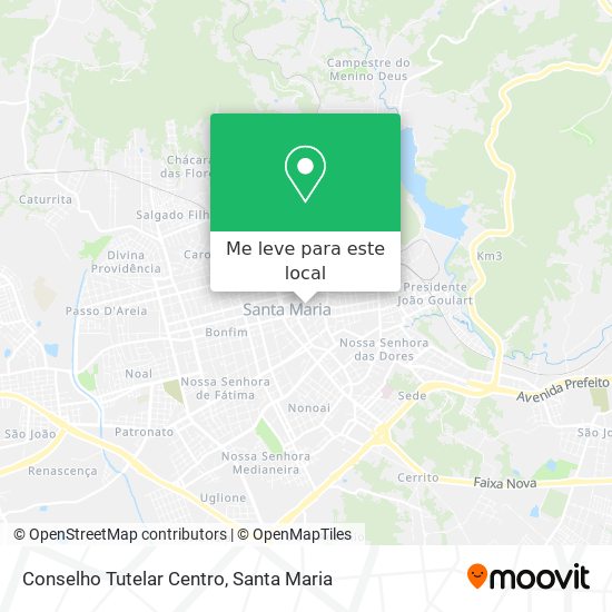 Conselho Tutelar Centro mapa