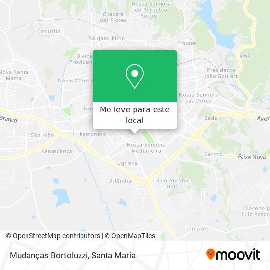 Mudanças Bortoluzzi mapa