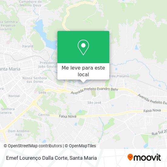 Emef Lourenço Dalla Corte mapa