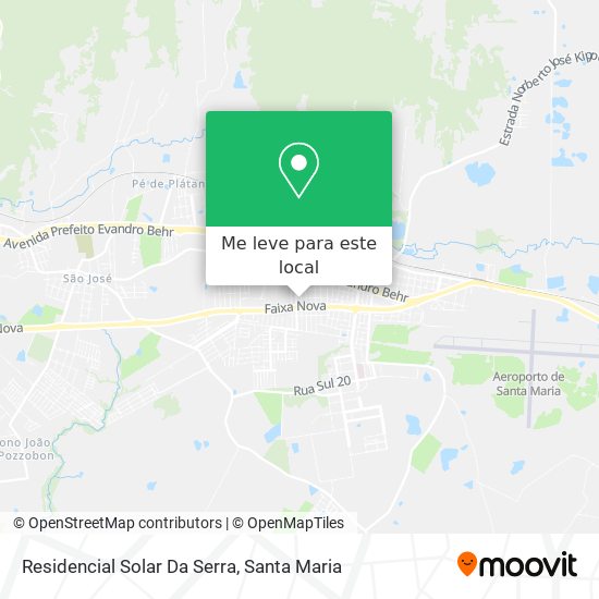 Residencial Solar Da Serra mapa