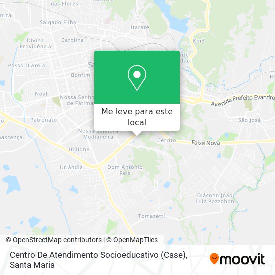 Centro De Atendimento Socioeducativo (Case) mapa