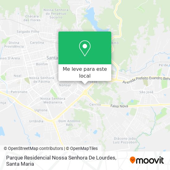 Parque Residencial Nossa Senhora De Lourdes mapa
