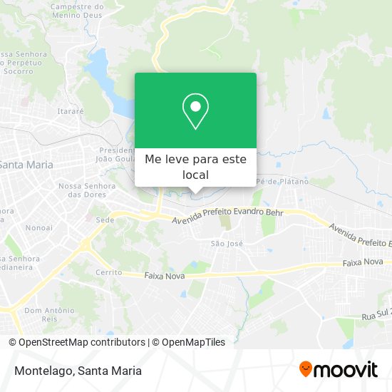 Montelago mapa