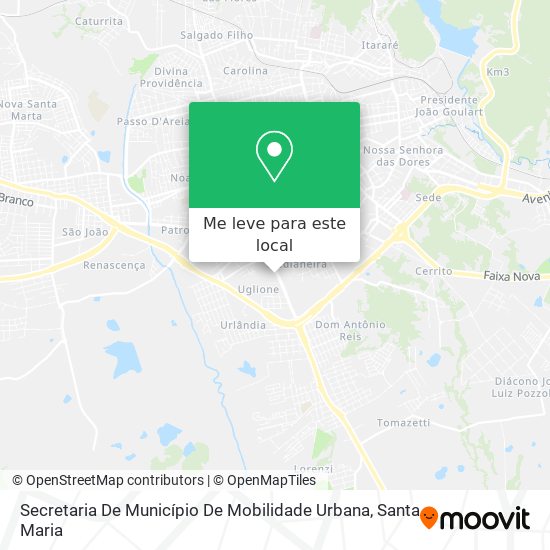 Secretaria De Município De Mobilidade Urbana mapa