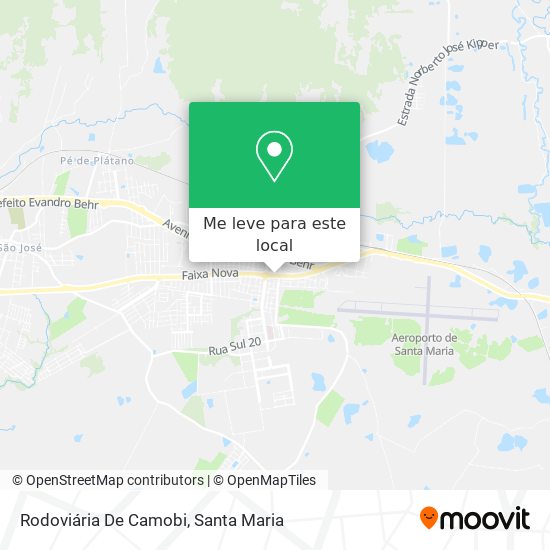 Rodoviária De Camobi mapa