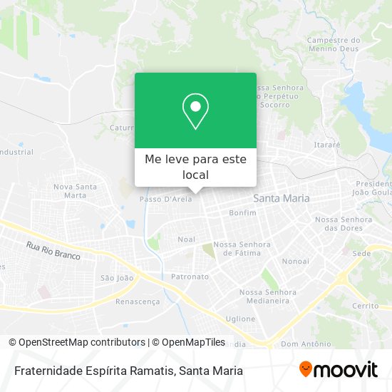 Fraternidade Espírita Ramatis mapa