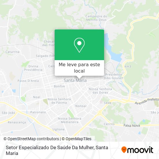 Setor Especializado De Saúde Da Mulher mapa