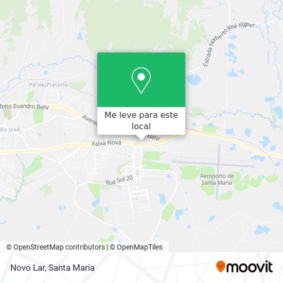 Novo Lar mapa