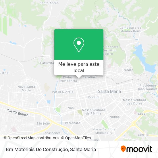 Bm Materiais De Construção mapa