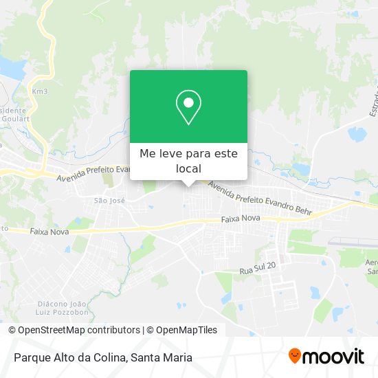 Parque Alto da Colina mapa