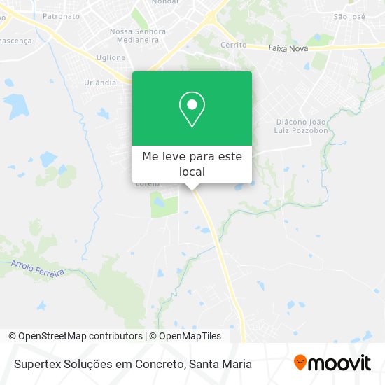 Supertex Soluções em Concreto mapa