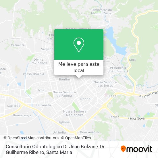 Consultório Odontológico Dr Jean Bolzan / Dr Guilherme Ribeiro mapa