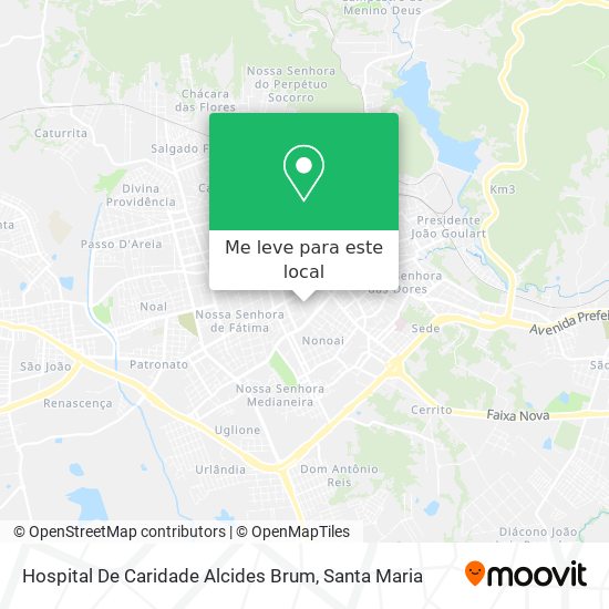 Hospital De Caridade Alcides Brum mapa