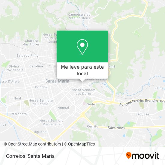 Correios mapa