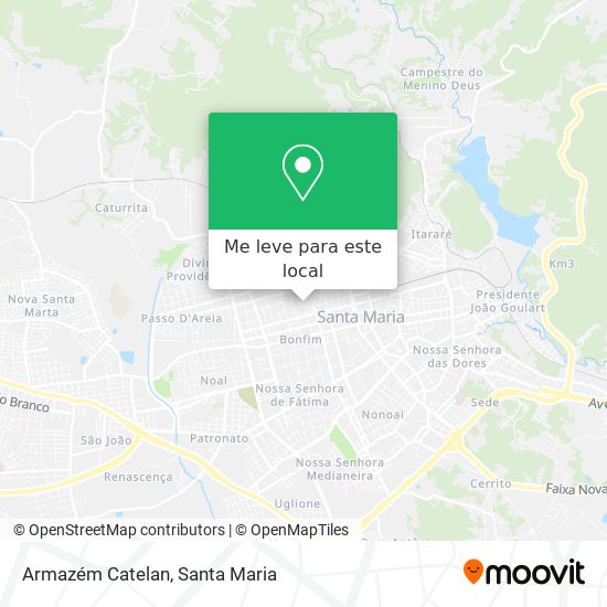 Armazém Catelan mapa