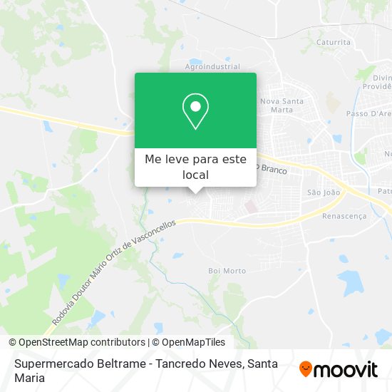 Supermercado Beltrame - Tancredo Neves mapa