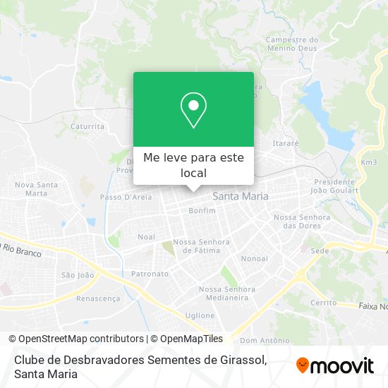 Clube de Desbravadores  Sementes de Girassol mapa