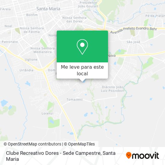 Clube Recreativo Dores - Sede Campestre mapa