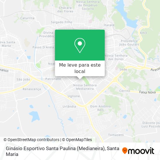 Ginásio Esportivo Santa Paulina (Medianeira) mapa
