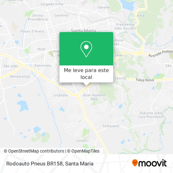 Rodoauto Pneus BR158 mapa