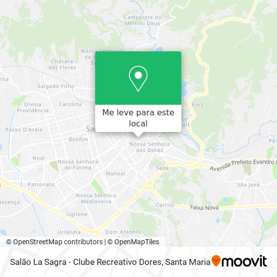 Salão La Sagra - Clube Recreativo Dores mapa