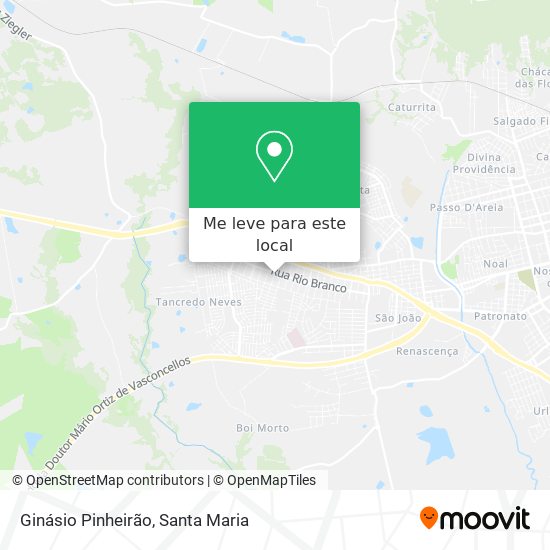 Ginásio Pinheirão mapa