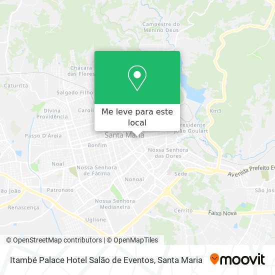 Itambé Palace Hotel Salão de Eventos mapa