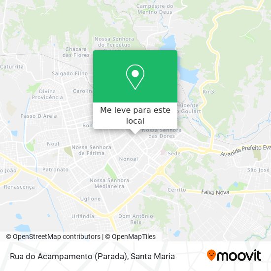 Rua do Acampamento (Parada) mapa