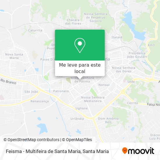 Feisma - Multifeira de Santa Maria mapa
