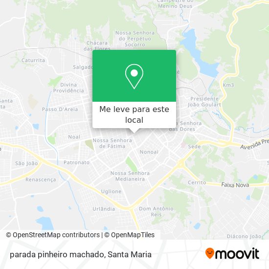 parada pinheiro machado mapa