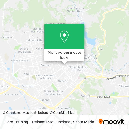 Core Training - Treinamento Funcional mapa