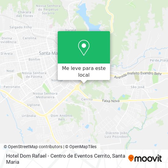Hotel Dom Rafael - Centro de Eventos Cerrito mapa