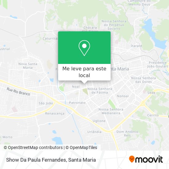 Show Da Paula Fernandes mapa