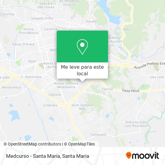 Medcurso - Santa Maria mapa