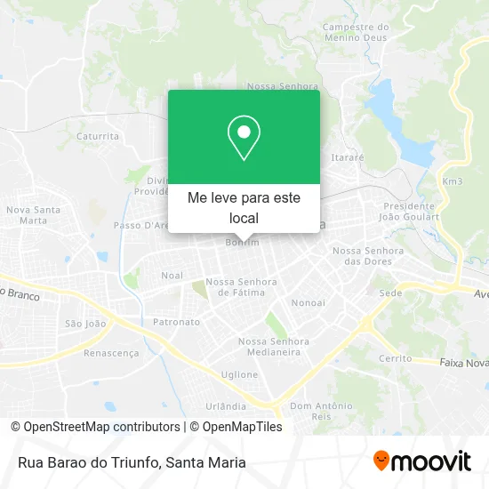 Rua Barao do Triunfo mapa