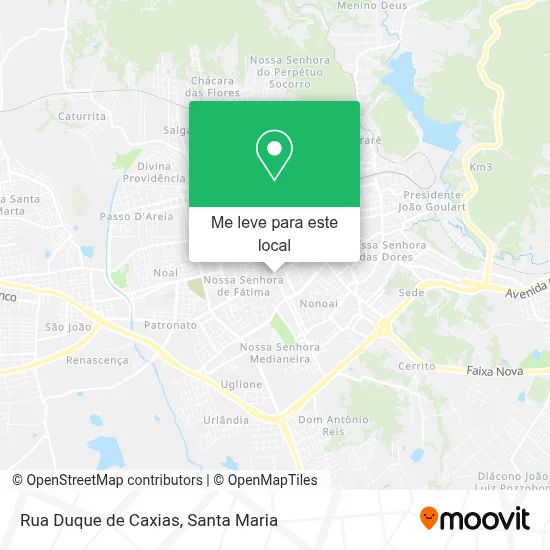 Rua Duque de Caxias mapa