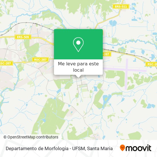 Departamento de Morfologia - UFSM mapa