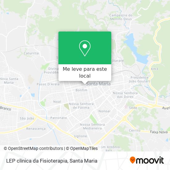 LEP clínica da Fisioterapia mapa