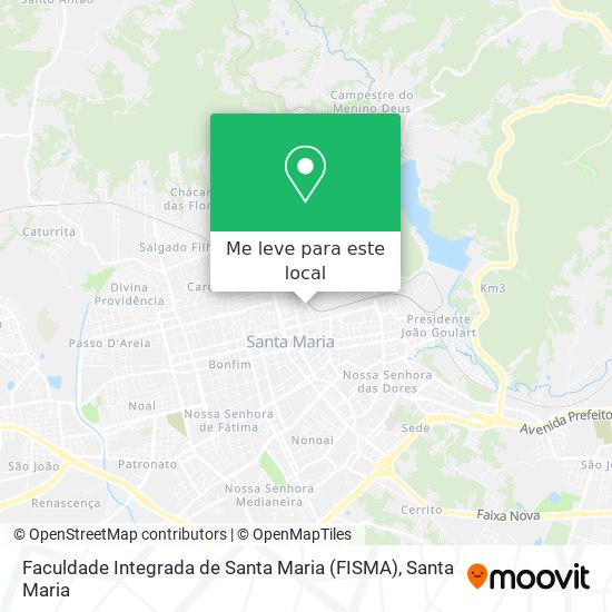 Faculdade Integrada de Santa Maria (FISMA) mapa