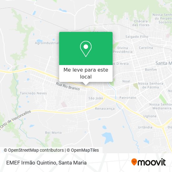 EMEF Irmão Quintino mapa