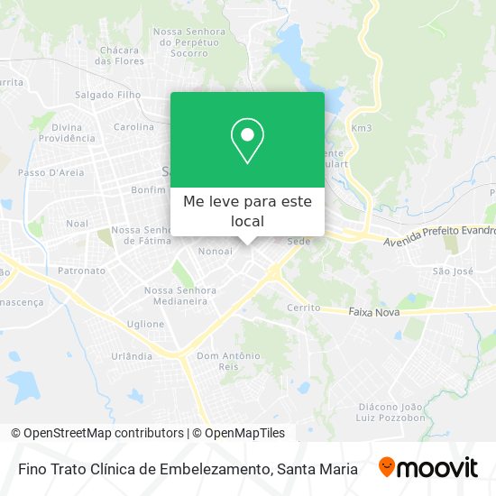 Fino Trato Clínica de Embelezamento mapa