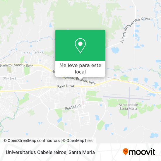 Universitarius Cabeleireiros mapa